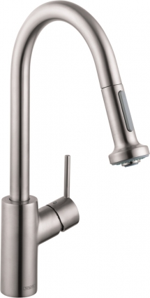 Смеситель Hansgrohe Talis M52 73863800 для кухонной мойки, сталь