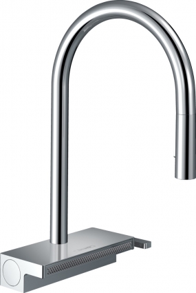 Смеситель Hansgrohe Aquno Select M81 73837000 для кухонной мойки, хром