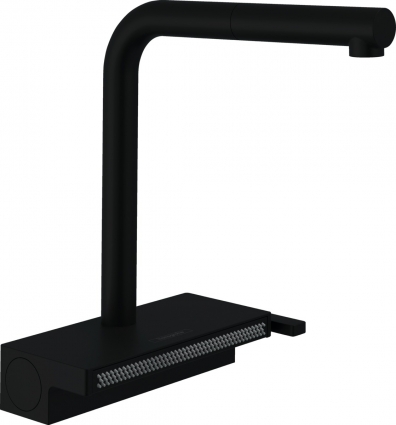 Смеситель Hansgrohe Aquno Select M81 73836670 для кухонной мойки, матовый черный