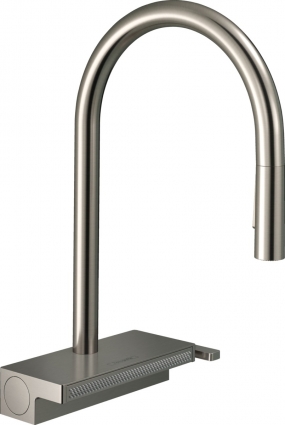 Смеситель Hansgrohe Aquno Select M81 73831800 для кухонной мойки, сталь