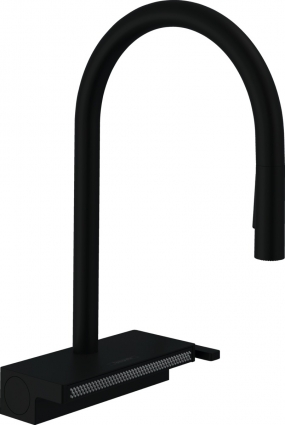 Смеситель Hansgrohe Aquno Select M81 73831670 для кухонной мойки, матовый черный