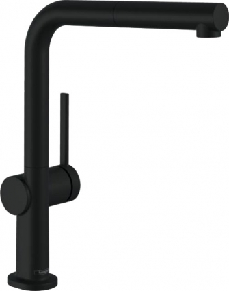 Смеситель Hansgrohe Talis M54 72809670 для кухонной мойки, матовый черный