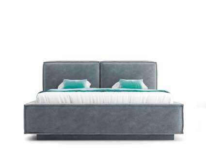 Кровать MYROOM Family Verde серого цвета с ортопедическим основанием 160х200