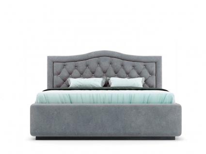 Кровать MYROOM Family Vicensa серого цвета с ортопедическим основанием 180х200