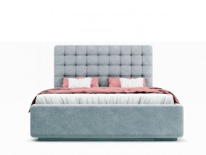 Кровать MYROOM Family Vita серого цвета с ортопедическим основанием 140х200