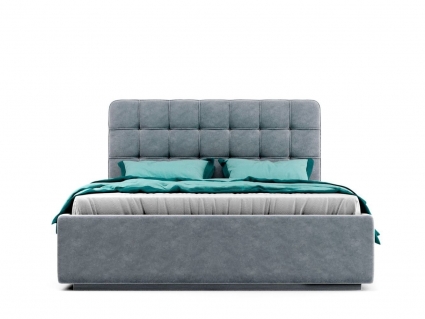 Кровать MYROOM Family Nola серого цвета с ортопедическим основанием 140х200 