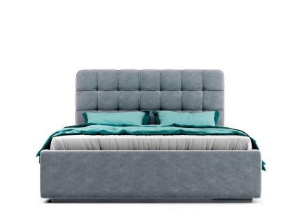 Кровать MYROOM Family Nola серого цвета с ортопедическим основанием 140х200 