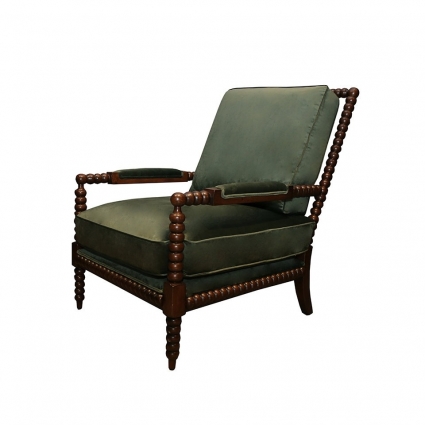 Кресло ROOMERS FURNITURE Сезар зеленого цвета