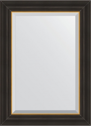 Зеркало Evoform Exclusive BY 3923 54x74 см черное дерево с золотом