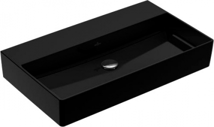 Раковина Villeroy & Boch Memento 4A228FS0 glossy black, ceramicplus, без перелива
