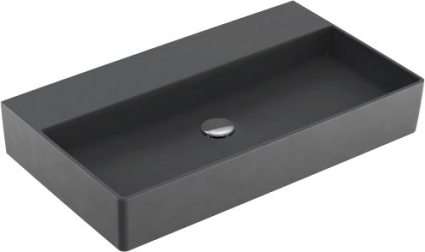 Раковина Villeroy & Boch Memento 4A228FI4 graphite, ceramicplus, без перелива