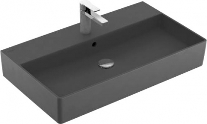 Раковина Villeroy & Boch Memento 4A228GI4 graphite, ceramicplus, с переливом