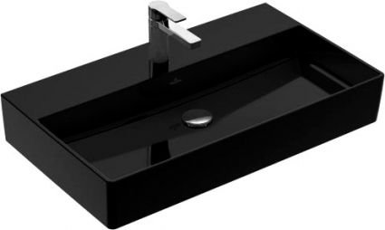 Раковина Villeroy & Boch Memento 4A228LS0 glossy black, ceramicplus, без перелива
