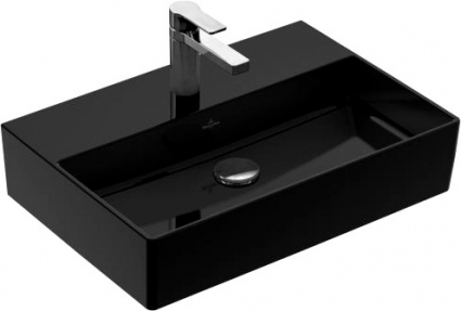 Раковина Villeroy & Boch Memento 4A226LS0 glossy black, ceramicplus, без перелива