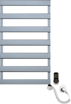 Полотенцесушитель электрический Luxrad Scala New 065439 84х50 R, серый, терморегулятор selmo smart programm с пультом