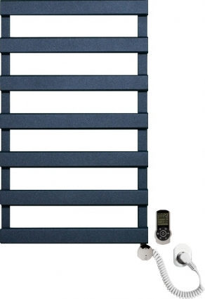 Полотенцесушитель электрический Luxrad Scala New 064373 84х50 R, черный, терморегулятор selmo smart programm с пультом