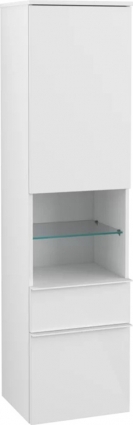 Шкаф-пенал Villeroy & Boch Venticello A95202 L, glossy white, с белами  ручками
