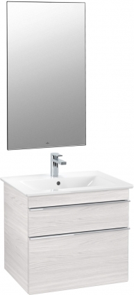 Мебель для ванной Villeroy & Boch Venticello 60 white wood, с ручками хром