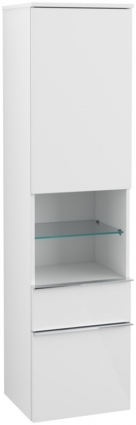 Шкаф-пенал Villeroy & Boch Venticello A95201 L, glossy white, с ручками хром