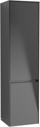 Шкаф-пенал Villeroy & Boch Collaro C033L0PD black matt lacquer, L