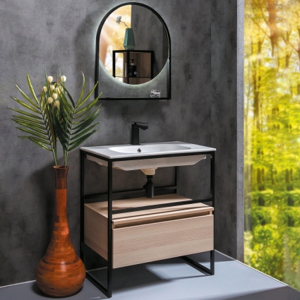 Мебель для ванной Armadi Art Loft 80 light wood, напольная