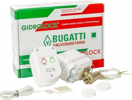Система защиты от протечек Gidrolock Winner Radio Bugatti 1/2"