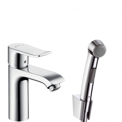 Смеситель Hansgrohe Metris для раковины с гигиеническим душем