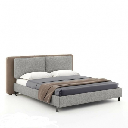 Кровать IdealBeds Kings Cave 180х200 серо-коричневого цвета