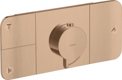 Термостат Axor One 45713310 для душа, шлифованное красное золото
