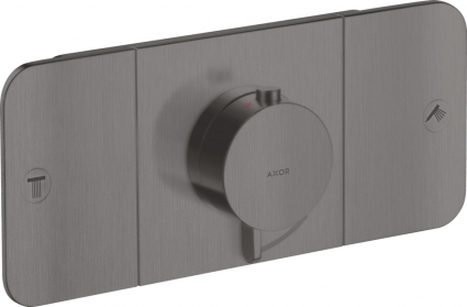 Термостат Axor One 45712340 для душа, шлифованный черный хром