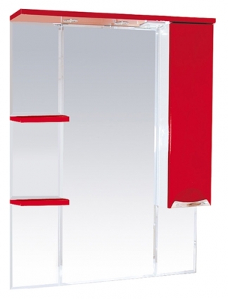 Зеркало-шкаф Misty Кристи 75 красный R