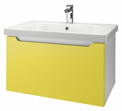 Тумба для комплекта Dreja Color 75 желтый глянец