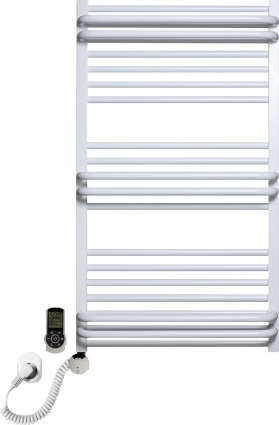 Полотенцесушитель электрический Luxrad Regular G Plus 064134 92х53 L, белый, терморегулятор selmo smart programm с пультом