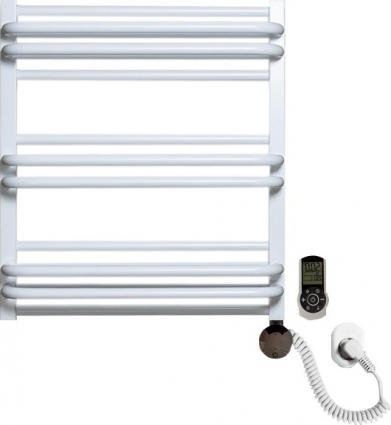 Полотенцесушитель электрический Luxrad Regular G Plus 064087 60х53 R, белый, терморегулятор selmo smart programm с пультом