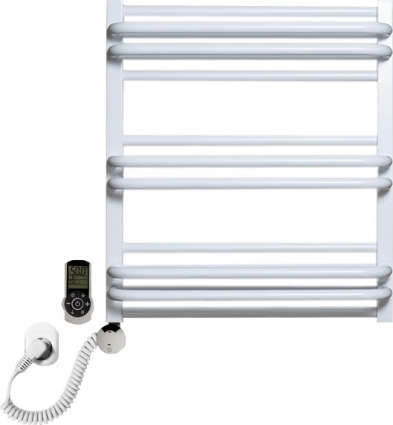 Полотенцесушитель электрический Luxrad Regular G Plus 064086 60х53 L, белый, терморегулятор selmo smart programm с пультом