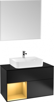 Мебель для ванной Villeroy & Boch Finion G112HFPD 100 с подсветкой и освещением стены