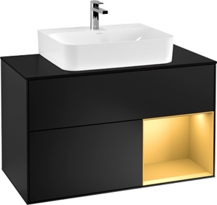 Тумба с раковиной Villeroy & Boch Finion G122HFPD 100 с подсветкой и освещением стены