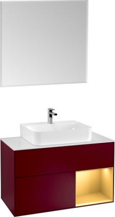 Мебель для ванной Villeroy & Boch Finion G121HFHB 100 с подсветкой и освещением стены