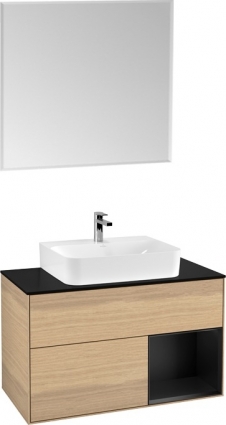 Мебель для ванной Villeroy & Boch Finion G122PDPC 100 с подсветкой и освещением стены