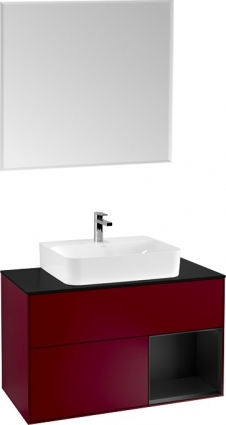 Мебель для ванной Villeroy & Boch Finion G122PDHB 100 с подсветкой и освещением стены
