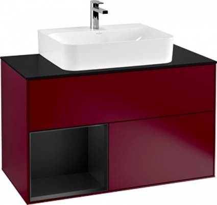 Тумба с раковиной Villeroy & Boch Finion G112PDHB 100 с подсветкой и освещением стены