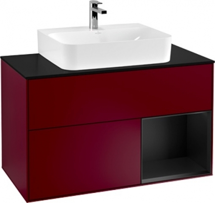 Тумба с раковиной Villeroy & Boch Finion G122PDHB 100 с подсветкой и освещением стены