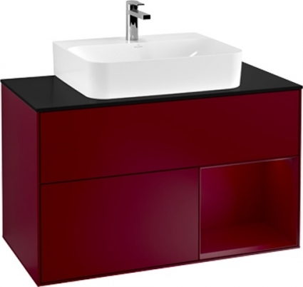 Тумба с раковиной Villeroy & Boch Finion G122HBHB 100 с подсветкой и освещением стены