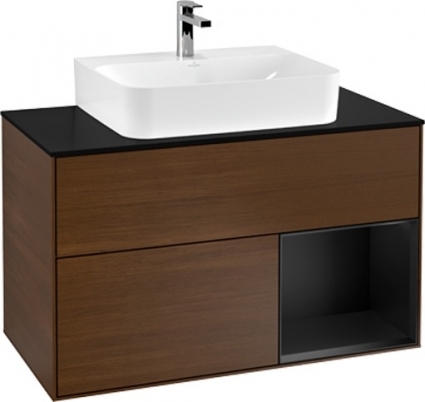 Тумба с раковиной Villeroy & Boch Finion G122PDGN 100 с подсветкой и освещением стены