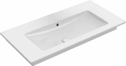 Мебельная раковина Villeroy & Boch Venticello 4104AJR1 без отверстия для смесителя, альпийский белый ceramic plus