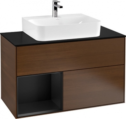 Тумба с раковиной Villeroy & Boch Finion G112PDGN 100 с подсветкой и освещением стены