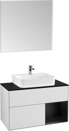 Мебель для ванной Villeroy & Boch Finion G122PDMT 100 с подсветкой и освещением стены