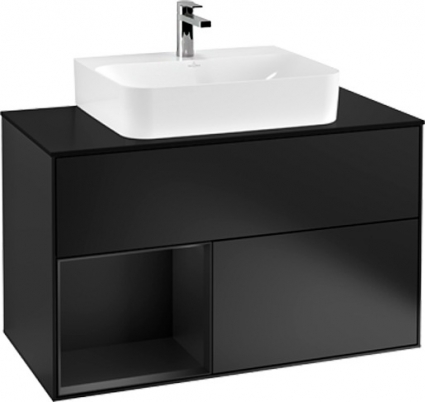 Тумба с раковиной Villeroy & Boch Finion G112PDPD 100 с подсветкой и освещением стены