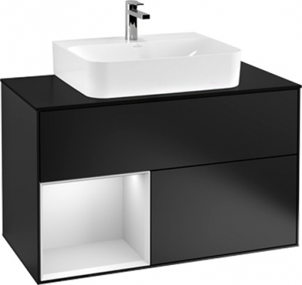 Тумба с раковиной Villeroy & Boch Finion G112MTPD 100 с подсветкой и освещением стены