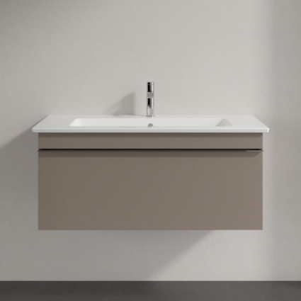 Тумба для комплекта Villeroy & Boch Venticello 95 truffle grey, с ручкой хром
